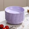 Plato Redondo Plato para Escupir Huesos Doméstico Plástico Mesa de Comedor Plato para Huesos Plato para Escupir Huesos Snacks Plato Pequeño Plato para Basura Almacenamiento Base