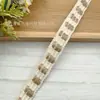 Múltiples Estilos de Cuerda de Cáñamo Blanca Trenzada con Cintas, Rollos de Tela de Cáñamo para Decoración Navideña DIY Creativa, y Adorno de Encaje para Ropa, Zapatos y Sombreros