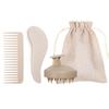 Peine de Dientes Anchos de Paja de Trigo Peine Suave para Peinar el Cabello Esponjoso Exclusivo para Niñas Lindo Peine Hogar Peluquería