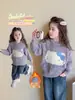 Suéter para Niña Otoño e Invierno 2025 Nuevo Estilo Moda Infantil Cálido Ropa de Invierno Moda Bebé Invierno Engrosado Tejido Superior