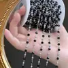 Contas Eletrogalvanizadas de Cobre Puro com Preservação de Cor, Cor Mista Cristal DIY Pulseira Colar Acessórios de Joalheria Material Corrente Corrente
