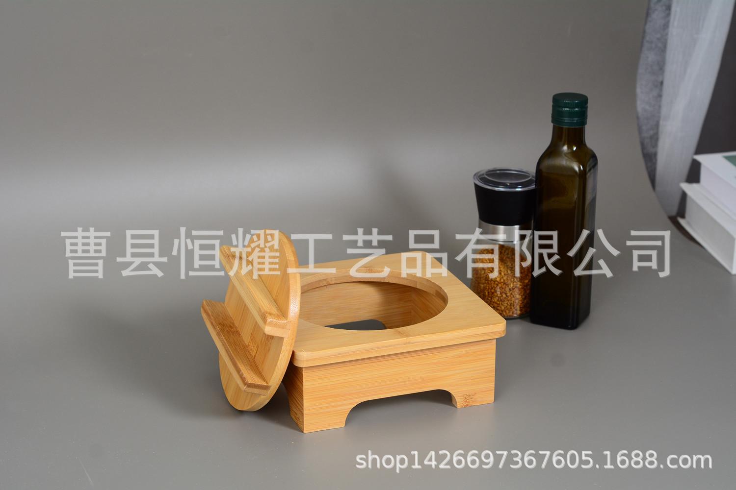 木质石锅架韩国石锅拌饭砂锅架家用石锅垫带盖木碗架竹制锅架 (