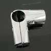 Conectores de Tubo de Aço de 32mm, Juntas de Tubo de Água Redondo Galvanizado, Conexões de Três Vias e Quatro Vias, Fixadores para Corrimão de Guarda-Corpo, Prateleiras
