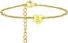 Nueva Tobillera con Colgante de Corazón de 26 Letras de Amazon Cadena de Tobillo con Inicial de Acero Inoxidable para Niña Joyería de Verano