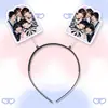 Grupo de Texto Choi Beokgyu Choi Yeonjun Diadema de Resorte 3D Diadema Pasador Merchandising de Concierto Soporte para Fans Diseño Personalizado