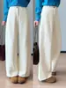 Pantalones Casuales de Acetato y Lana Súper Adelgazantes y Cómodos, Corte Tridimensional, Suaves y Adelgazantes, Caída Amplia para Otoño e Invierno G102002