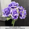 7 Pinturas al Óleo Estilo Europeo, Rosas, Tela de Seda, Jarrones Artificiales, Flores Decorativas para Salón de Bodas, Flores Artificiales, Decoraciones de Interior