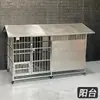Casa de Cachorro para Exterior Aço Inoxidável Canil de Cachorro de Tamanho Médio Villa para Cachorro Abrigo à Prova de Chuva Proteção Solar para Cachorro Cachorro Grande Grande 304