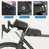 Bolsa Impermeável para Quadro Dianteiro de Bicicleta com Suporte para Celular com Tela Sensível ao Toque em TPU e Entrada para Fone de Ouvido, Compatível com Celulares de 6,5 polegadas, Acessórios para Ciclismo de Bicicleta de Estrada e Montanha