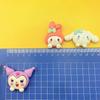 Pegatinas 3D mixtas de Sanrio para refrigerador, accesorios de resina hechos a mano, bolsas pequeñas, accesorios de bricolaje, venta al por mayor
