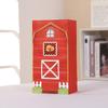 Bolsa de Dulces Serie Granja de Dibujos Animados Creativa con Calcomanías Bolsa de Papel Kraft Bolsa de Regalo para Fiesta