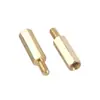 Tornillo hexagonal de cobre M2-M4 con rosca estándar, chasis de latón con tuerca hexagonal de columna de cobre fabricantes al por mayor