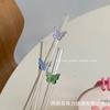 Ins Creativo Pajita Mariposa Pajita de Vidrio Resistente a Altas Temperaturas Pajita para Café Leche Pajita Codo Multiusos Pajita para Vaso de Agua