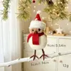 Nuevas Decoraciones Navideñas Colgante Mini Pájaro Pequeño de Felpa Decoraciones para Árbol de Navidad Adornos Decoración de Escena de Fiesta