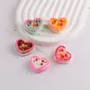Colgante de resina para pastel de helado de palomitas de maíz arcoíris, decoración de llavero hecha a mano DIY, pequeño accesorio colgante
