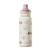 Termo de Doble Bebida para Niñas, Nueva Taza con Popote de Aspecto Superior para la Escuela, Botella de Agua Deportiva Portátil al Por Mayor