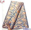 Tecido Brocado Jacquard Antigo Bordado Dupla Face com Fio de Ouro e Prata Renda Brocada Africana