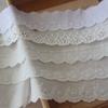 Hilo de Algodón Bordado de Flores de un Lado Borde de Algodón Puro DIY Accesorios de Ropa Costura Decorativa Ropa Falda Accesorios de Empalme