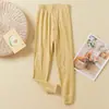 Calças quentes para meninos outono e inverno leggings para meninas joelheiras calças compridas crianças médias e grandes sem costura Casa Calças de algodão e lã para crianças