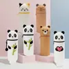Estojo de Lápis de Silicone Novo Panda Transfronteiriço Caixa de Lápis e Papelaria Stitchai Estojo de Lápis de Silicone Telescópico Estéreo Desenho Animado