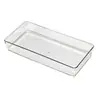 Caja de almacenamiento transparente para escritorio, organizador de cosméticos, caja pequeña, caja de almacenamiento para papelería de dormitorio, caja de almacenamiento apilable y combinable