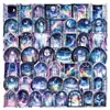 50 Piezas de Serie de Ventanas de Vitral Estilo Europeo Retro Pegatinas Transparentes para Mascotas Material para Diario DIY Pegatinas Decorativas