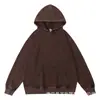 Sudadera con capucha vintage lavada de peso pesado de 360g con logo personalizado, hombros caídos, cuello redondo, con capucha, chaqueta de marca de moda, disponible para bordado e impresión
