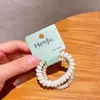 Corda de Telefone Colorida Elástico de Cabelo Celebridade da Internet Faixa de Cabeça Sem Costura Estilo Coreano Corda de Cabelo Alta Elasticidade e Durável Acessórios de Cabelo Elástico de Borracha Cor Doce