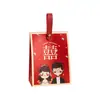 Caja de Dulces para Boda, Caja de Regalo para Acompañamiento de Boda, Caja Vacía, Bolso de Dulces, Bolsa Roja de Lujo para Boda