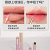 Pincel de labios de silicona con tapa, pincel para corrector, mini pincel de labios, tipo gel, pincel para labial elástico, cabeza redonda, pincel de maquillaje multiusos
