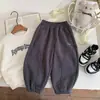 Pantalones Casuales Kino de Forro Polar de Invierno Ropa Infantil Huzhou Zhili Estilo Coreano para Niños Pantalones Deportivos Engrosados Versátiles Pantalones Cálidos para Niños