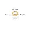 10mm Prata de lei do Tibete argola dourada fechos espaçadores de feitiço estilo nacional argola feitiço espaçador anel de prata acessórios DIY feitos à mão