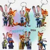 Zootopia Nick Judy Llavero Acrílico Doble Cara Mochila de Alto Valor Colgante Lindo Regalo Merchandising