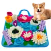 Tapete de Olfateo para Mascotas Entrenamiento de Comida Lenta Alivio del Estrés Interactivo Antideslizante Juguete Educativo Aroma Calmante Tapete de Alimentación para Gatos y Perros