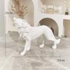 Adornos de Lobo Geométricos Simples Modernos Estilo Lujo Ligero Decoraciones para el Hogar de Alta Gama Sala de Estar Mueble de TV Artesanías de Resina