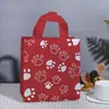 Bolsa de Tela con Estampado de Huella de Perro de Dibujos Animados Colorida Bolsa para Regalo de Fiesta Cumpleaños Bolsita de Dulces No Tejida al por Mayor Bolsa para Dulces de Halloween