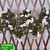 Decoraciones de flores artificiales, alto valor estético, varias especificaciones, rosa y plantas colgantes para decoración de interior, balcón, celebración y festividades