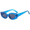 Gafas de Sol Nuevas Transfronterizas Moda Europea y Americana Marco Pequeño Cuadrado Gafas de Sol con Marco Verde Dopamina Tendencia Estilo Igual al de las Celebridades de Internet Europeas y Americanas