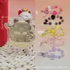 Ouro Puro 999 Gato da Sorte Atraindo Fortuna Pingente de Ouro Sanrio Formato de Coração Série Pêssego Cordão Presente de Evento