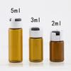 Viales color té 5ml solución madre de esencia embotellada ampollas de muestra de 2ml frascos de polvo liofilizado de 3ml frascos de vidrio