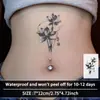 Tatuagens Adesivas de Tinta Cruzada Lótus Fumaça Nicho Garota Popular Duradouras Suco de Ervas Não Refletivas Realistas Falsas Novo Estilo