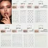 Gemas Faciais Brilhantes com Strass em Formato de Coração Acrílico Diamante Pérola Adesivos Faciais Populares Transfronteiriços do Fabricante