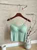 Camisola strapless sin costuras de seda helada con adornos de perlas, prenda exterior e interior para mujer, con copas, sin aros, sujetador strapless para mujer