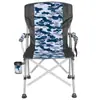 Comercio Exterior Europeo y Americano Transfronterizo Silla Plegable Portátil Personalizada para Ocio al Aire Libre Camping Viaje en Coche Pesca Camping Respaldo Reposabrazos