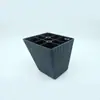 Pies de plástico para sofá altos Cuadrados trapezoidales pies de plástico para sofá almohadilla para aumentar altura accesorios de ferretería para muebles refuerzo universal