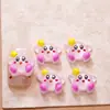 Novos Acessórios de Arte para Unhas Desenho Animado Kirby Gelo Transparente Fofo Tridimensional Usável Acessórios para Unhas Cola Cremosa Grampo de Cabelo DIY