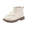 Botas para Niña Botas de Piel Cómodas Primavera 2025 Nuevas Suela Suave para Niña Pequeña Botas Cortas Versátiles Botas de Princesa Elegantes para Niños