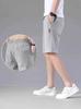Verano Ropa Delgada Hielo Seda Shorts para Hombre Modernos Casual Deportivos Sueltos Cinco puntos Pantalones de Playa Pantalones Grandes para Cabello