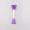 Brocha para Mascarilla Sencilla Doble Cabeza Doble Propósito de Silicona Brocha para Mascarilla DIY Brocha para Barro Herramienta de Maquillaje de Belleza para Mascarilla Casera de Salón de Belleza