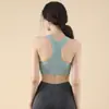 Sujetador deportivo cómodo, transpirable, sin costuras, versátil para fitness, running, yoga para mujer, a prueba de impactos, de soporte, sin varillas, elástico